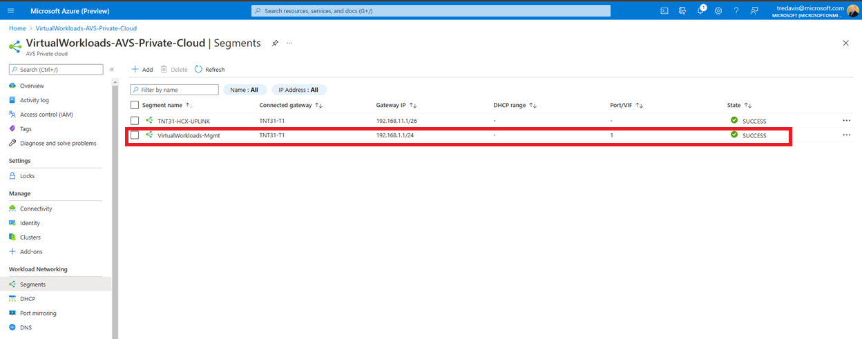 VMware NSX-T DHCP Relay for AVS Workloads - VirtualWorkloads | Azure ...